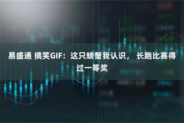 易盛通 搞笑GIF：这只螃蟹我认识， 长跑比赛得过一等奖